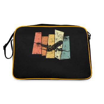 Airplane - Retro Bag - black/gold - Back