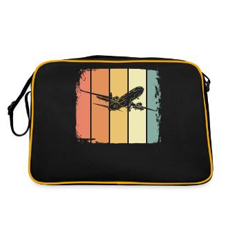 Airplane - Retro Bag - black/gold - Back