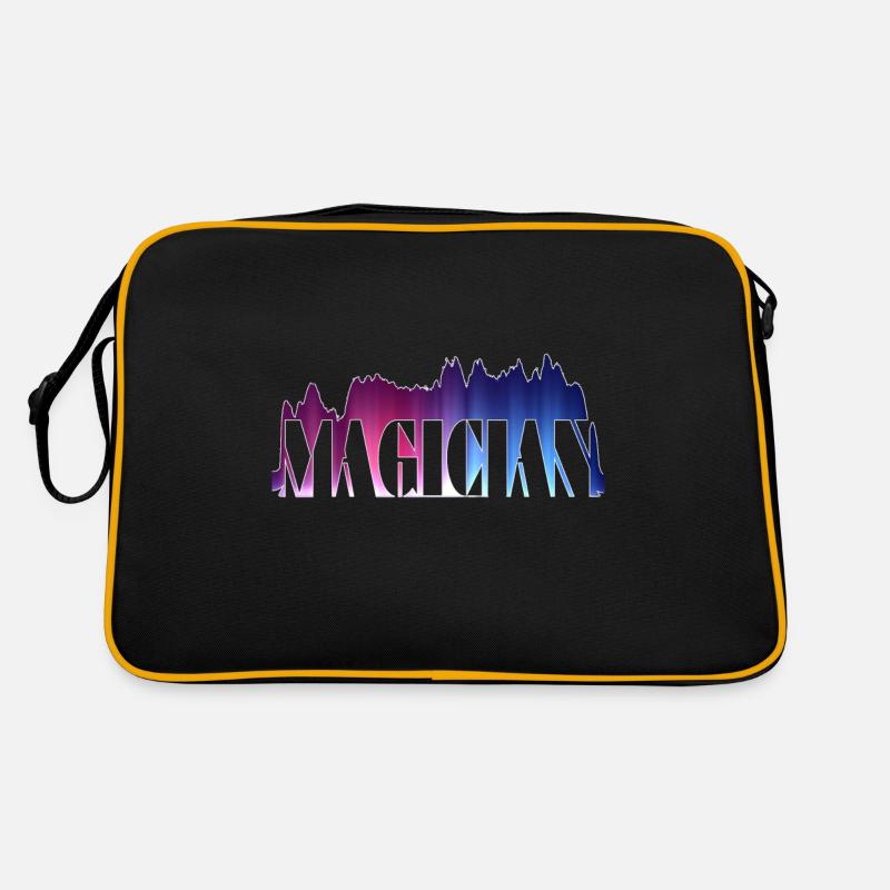 Magician Zauberer - Retro Tasche - Schwarz/Gold