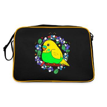 Perruche - Sac Retro - noir/or - Dos