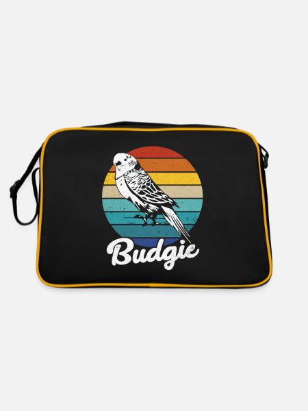 Budgie - Retro Bag - black/gold - Back