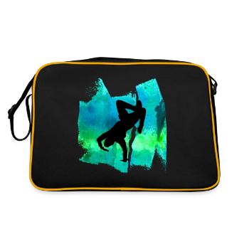 Breakdancer Breakdance Dancing T Shirt - Retro Bag - black/gold - Back