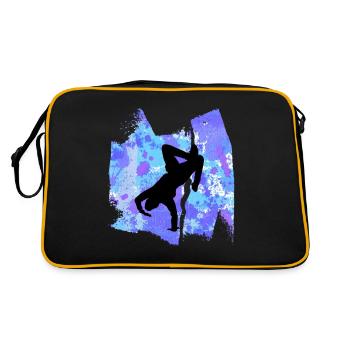 Breakdancer Breakdance Dancing T Shirt - Retro Bag - black/gold - Back
