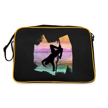Breakdancer Breakdance Dancing T Shirt - Retro Bag - black/gold - Back