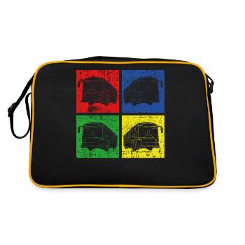 Linienbus Bus - Sac Retro - noir/or - Dos