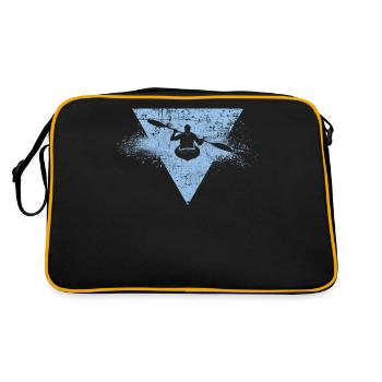 Kajak - Sac Retro - noir/or - Dos