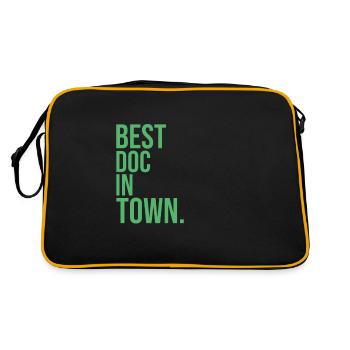 Doctors Doctor's Office Doctor Doctor Doctor - Retro Bag - black/gold - Back