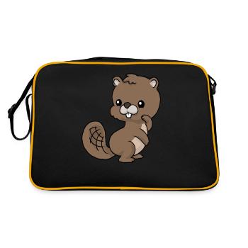 Petit Bieber - Sac Retro - noir/or - Dos