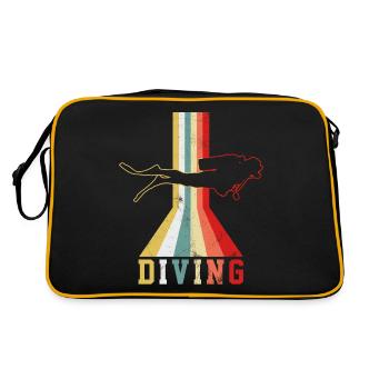 Diver - Retro Bag - black/gold - Back