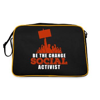 Justice sociale Protestation - Sac Retro - noir/or - Dos