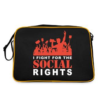 Socialism Protest - Retro Bag - black/gold - Back