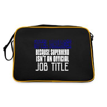 Directeur de l'hôtel, car super-héros sans Ber officiel - Sac Retro - noir/or - Dos