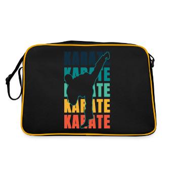 Karate Karate Karate Karate Karate - Retro Bag - black/gold - Back