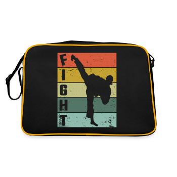 Karate Fight Fighter Karate Fighter Kick kick - Retro Bag - black/gold - Back