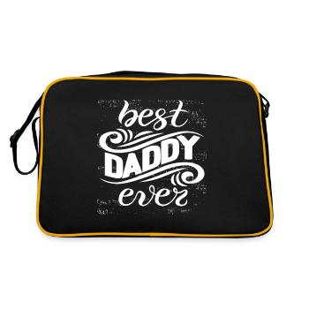 BEST DADDY EVER - Retro Bag - black/gold - Back