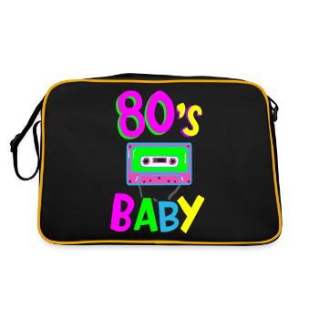 80s - Retro Bag - black/gold - Back