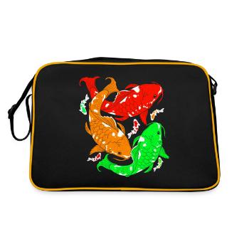 Koi - Retro Bag - black/gold - Back