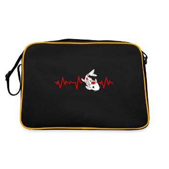 Koi poissons carpes Nishikigoi Kohaku Asagi cadeau - Sac Retro - noir/or - Dos