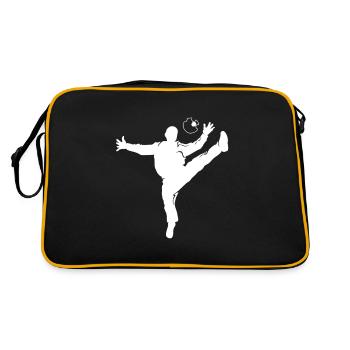 Don de l'équipe de salle de sport gardien de but de handball - Sac Retro - noir/or - Dos