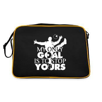 Don de l'équipe de salle de sport gardien de but de handball - Sac Retro - noir/or - Dos