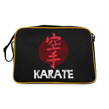 karaté - Sac Retro - noir/or - Dos