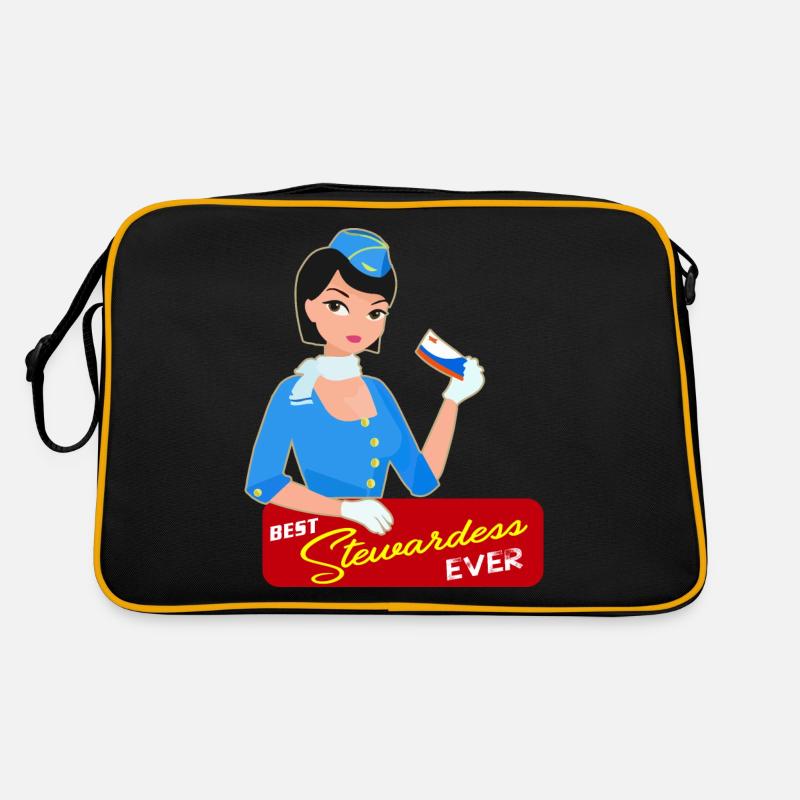 Stewardess flight attendant gift Retro Bag