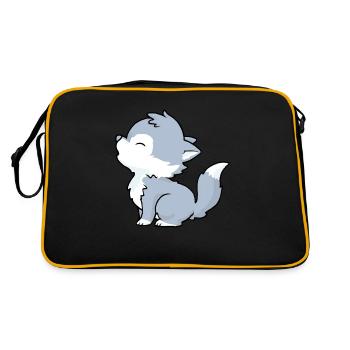 Little Wolf - Retro Bag - black/gold - Back