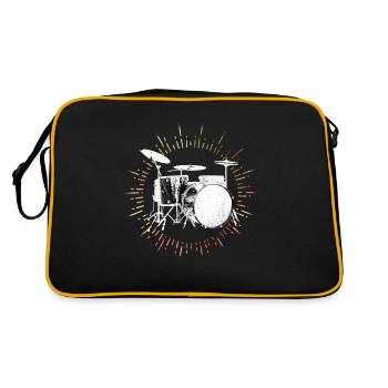 Drums - Retro Bag - black/gold - Back