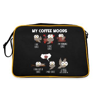 Hibou - Hibou - Café - Caprice - Sac Retro - noir/or - Dos