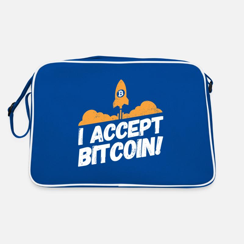 Bitcoin crypto-devise énonciations cryptographiques Accepter Sac Retro