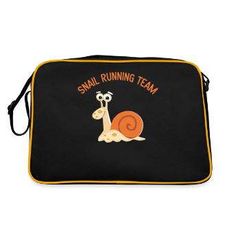 Running group running jogging running running gift - Retro Bag - black/gold - Back