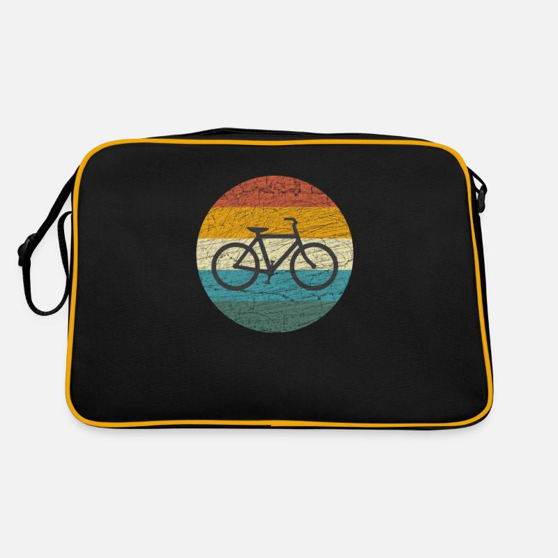 Bicycle vintage logo round Retro Bag