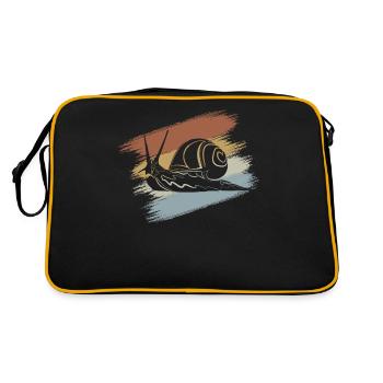 Snail - Retro Bag - black/gold - Back