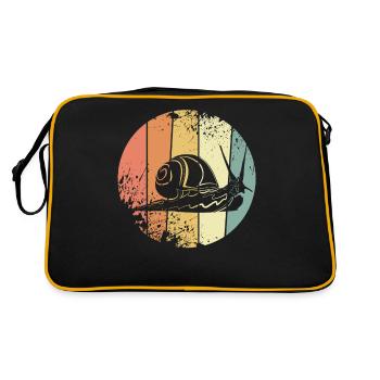 Snail retro - Retro Bag - black/gold - Back