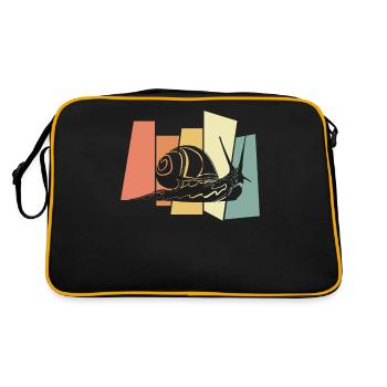 Snail - Retro Bag - black/gold - Back