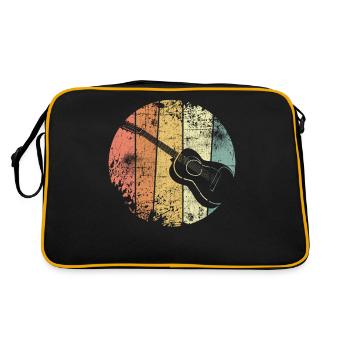 Gitarre - Retro Tasche - Schwarz/Gold - Hinten