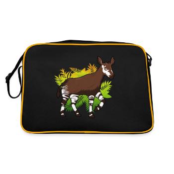 Okapi - Retro Bag - black/gold - Back