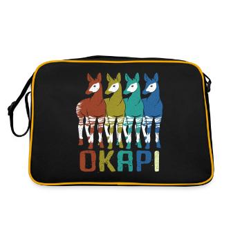 Okapi - Retro Bag - black/gold - Back