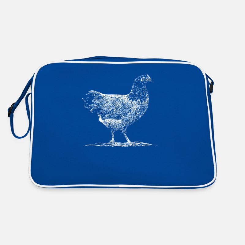 Drawing Vorwerk Chicken Chicken Gift Idea Retro Bag