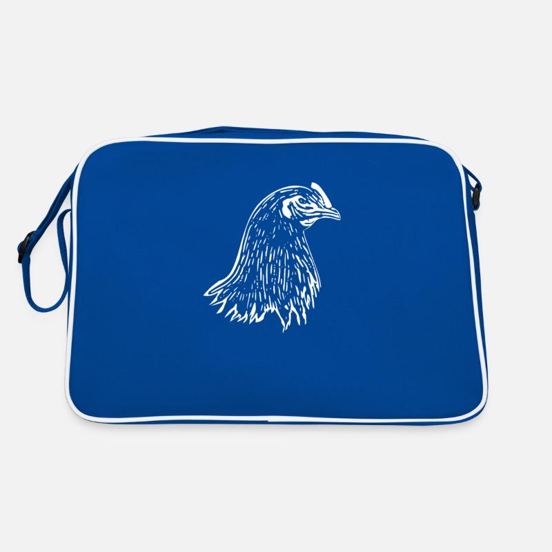 Vorwerkhuhn Hühner Kopf Geschenk Hühnchen Retro Tasche