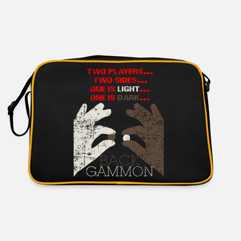 Backgammon board game gift Retro Bag
