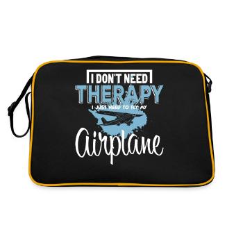 Airplane - Retro Bag - black/gold - Back