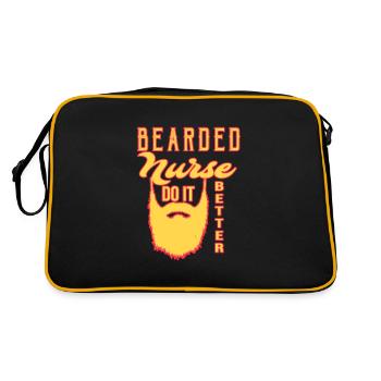 Bearded Nurse Do It Better - Retro Bag - black/gold - Back