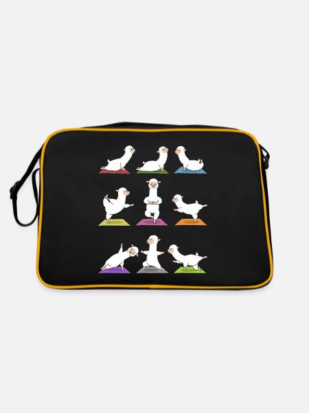Yoga alpaga - Sac Retro - noir/or - Dos