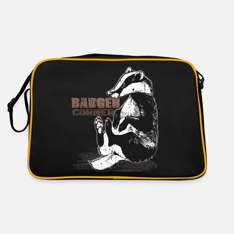 Honig Dachs Honig Dachs Wald Wildtier Retro Tasche