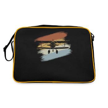 Airplane - Retro Bag - black/gold - Back