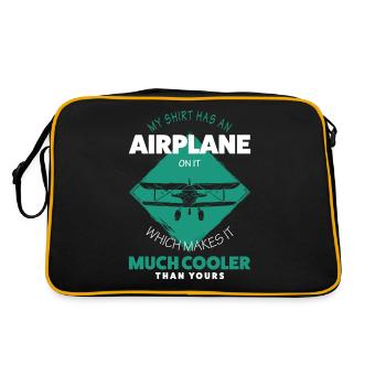 Airplane - Retro Bag - black/gold - Back