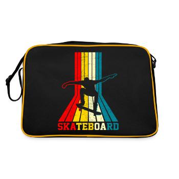 Vintage Skateboard - Sac Retro - noir/or - Dos