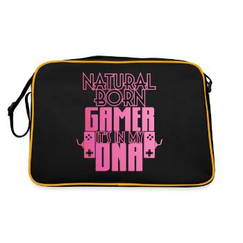 Chemise de jeu Gamer Natural Born - Sac Retro - noir/or - Dos