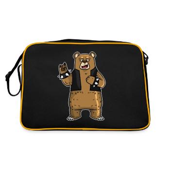 ROCKBEAR - Ours rock avec gilet en cuir - Sac Retro - noir/or - Dos